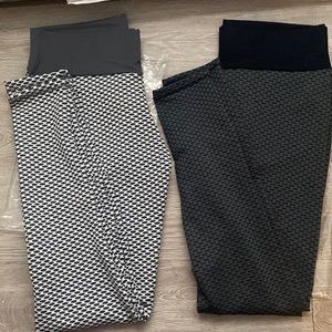 NWOT 2 Pairs Famous TikTok High Waisted Active Leggings